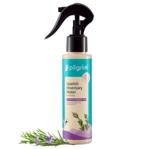 Pilgrim Spanish Rosemary Water Spray With Biotin for Hair Growth 100ml | Hair Spray for Regrowth | Thicker & Stronger Hair | Sulphate & Paraben Free I For Women for Men